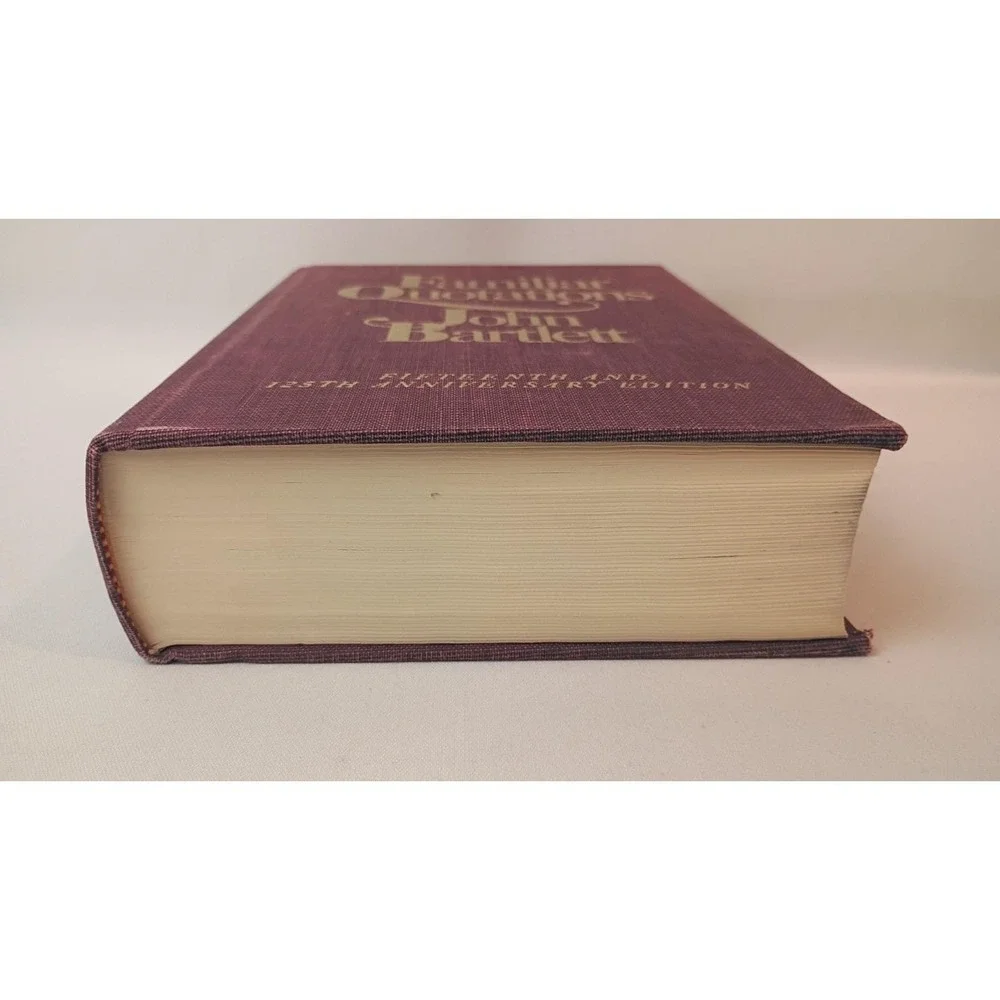 Familiar Quotations by John Bartlett (Hardcover 1980) 125th Anniversary Edition